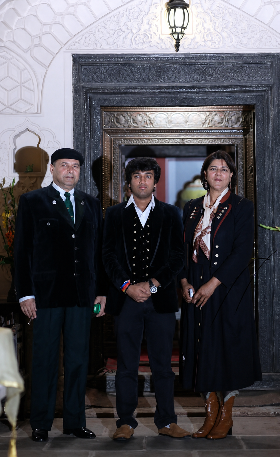 The Raza family at Shikwa Haveli