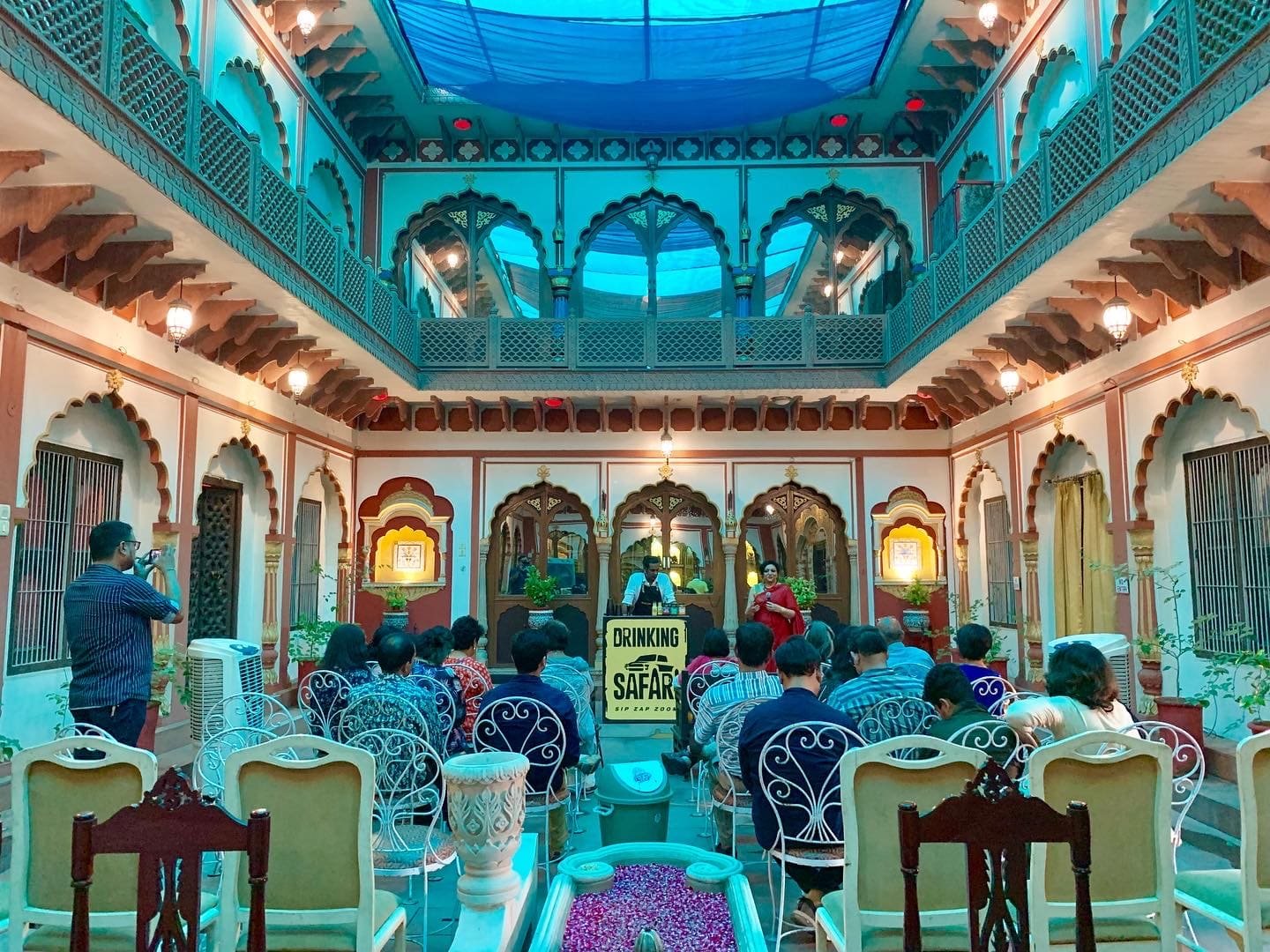 Courtyard celebration