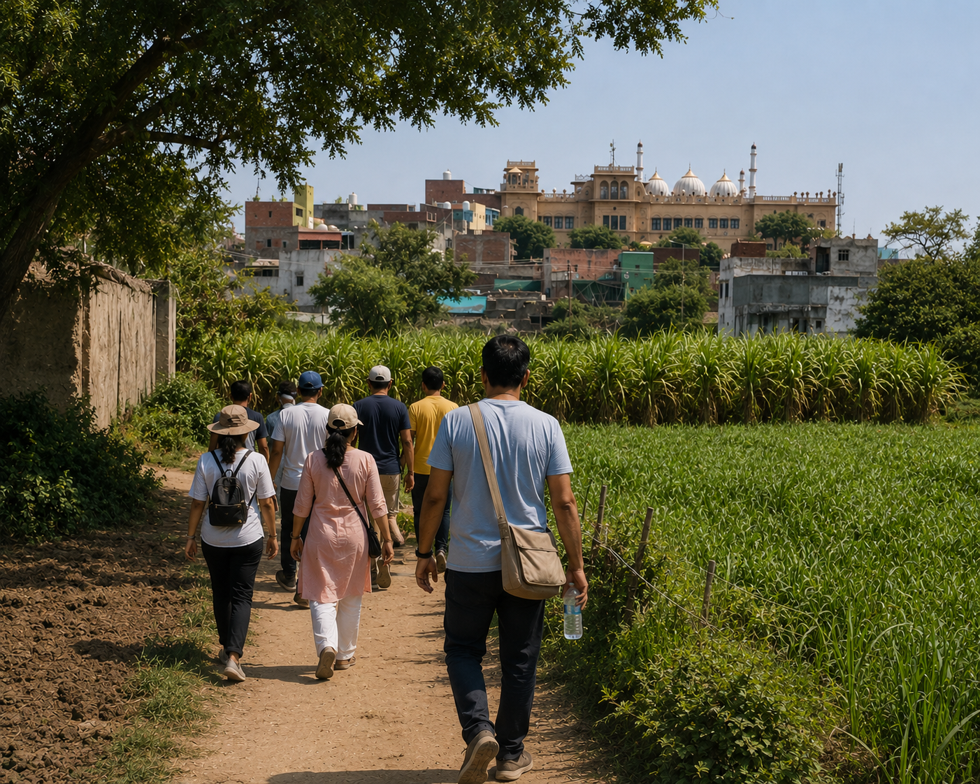 A curated heritage walk near Shikwa Haveli