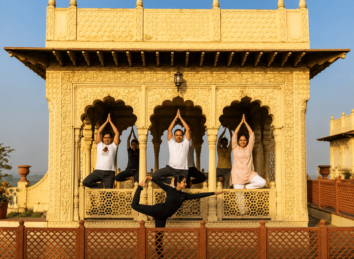 Evening in the haveli